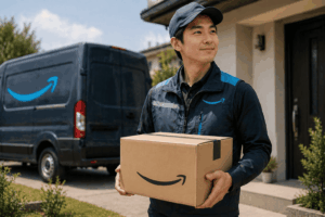 アマゾンの配達の仕事